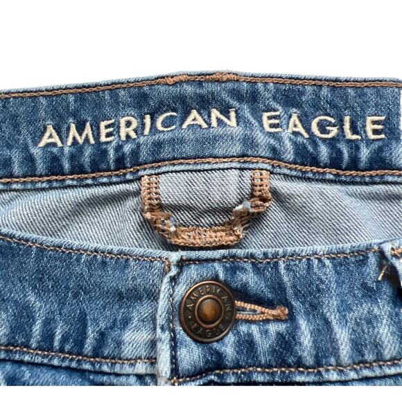 American Eagle Jeans Womens Size 18 90s Wide Leg Hi-Rise Retro Boho Casual Y2K - Picture 3 of 12